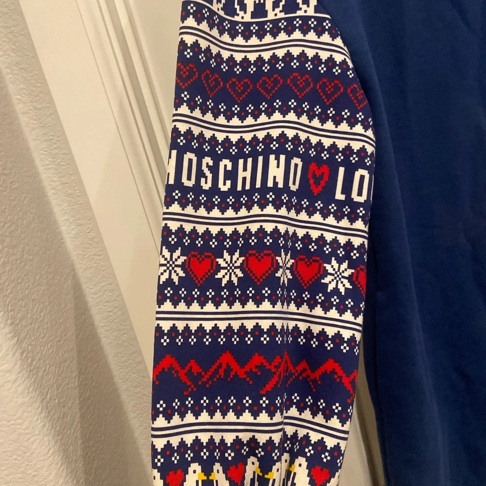 New Moschino logo fair aisle sweater dress - Picture 5 of 11